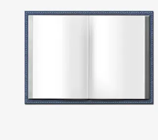 蓝色日记本免抠