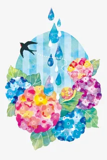 花朵和燕子免抠