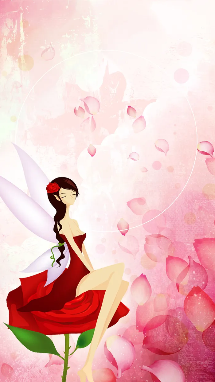 妇女节卡通背景海报素材高清