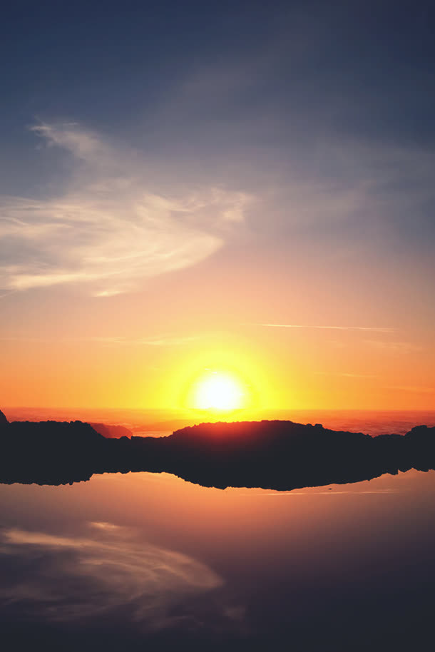 日光黄色希望唯美免抠