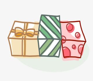 插画礼品盒子免抠