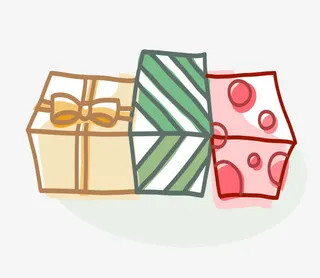 插画礼品盒子免抠