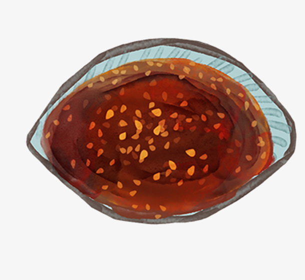 重庆口味手绘卡通火锅油碟免抠