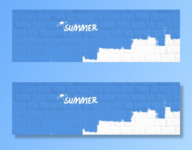 蓝色笔刷背景高清