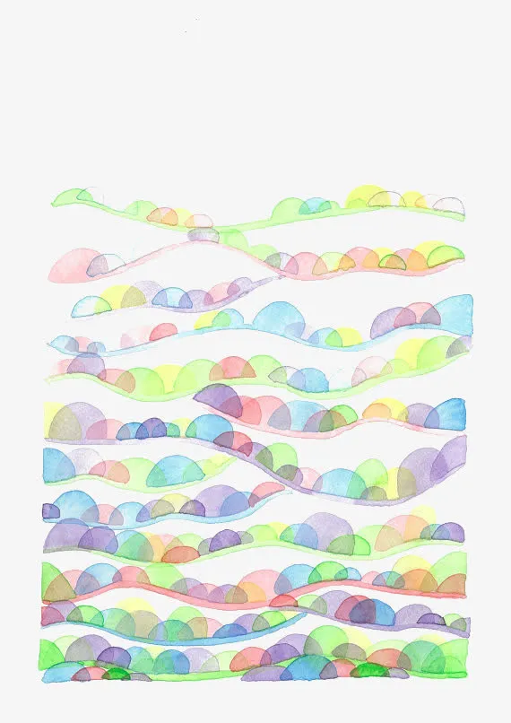 水彩底纹免抠