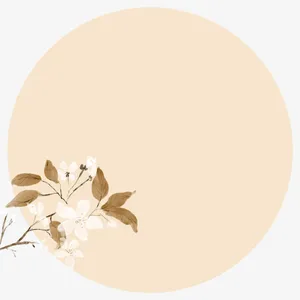 古风边框水墨花朵免抠