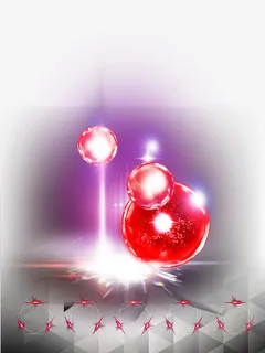 时尚红色星光海报背景素材