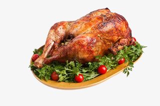 金黄色烤火鸡大餐免抠