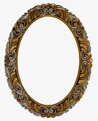 圆形木雕边框设计免抠