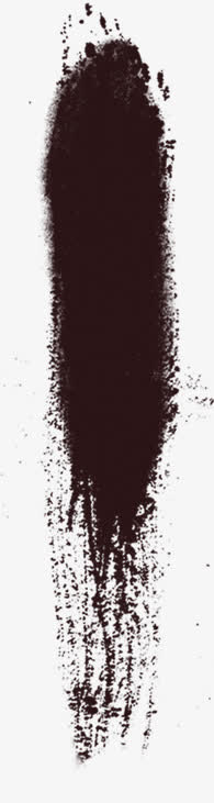 毛笔涂鸦黑色毕业免抠