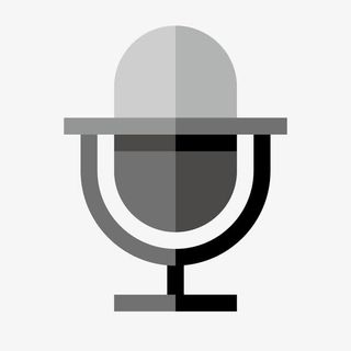 灰色话筒免抠