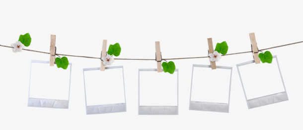 唯美绳索相框边框免抠