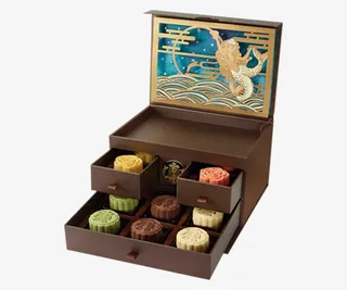 盒子里的食物月饼免抠