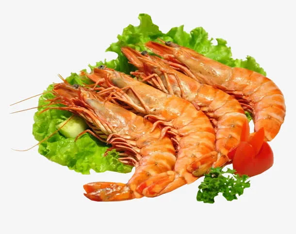 烧烤烤大虾免抠