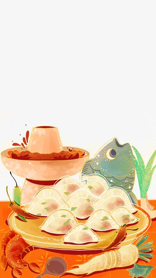 立冬年年有余免抠