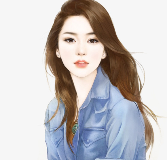 现代美女免抠