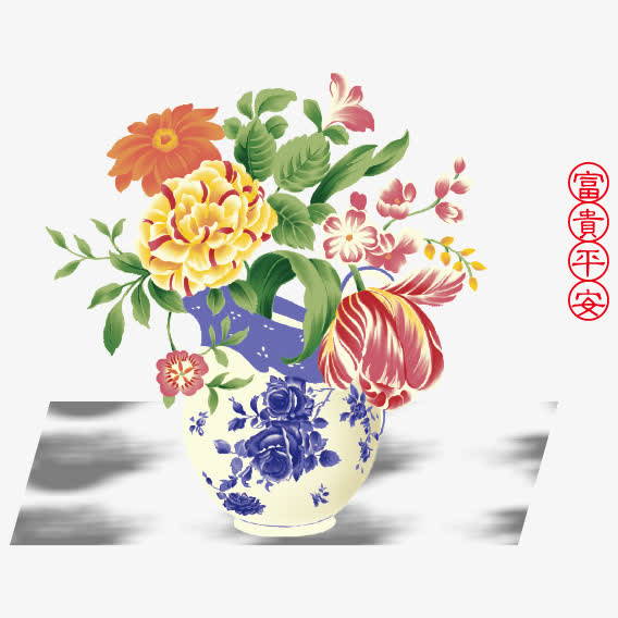 花瓶元素矢量免抠