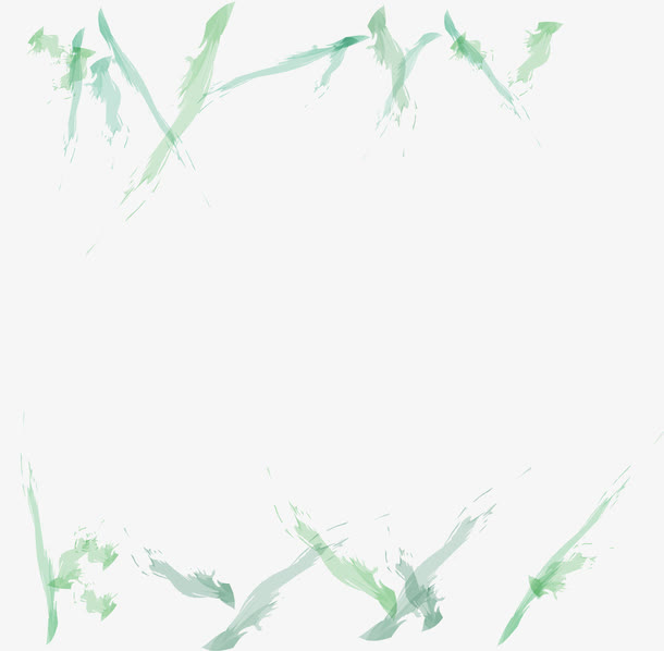 矢量手绘墨迹边框免抠