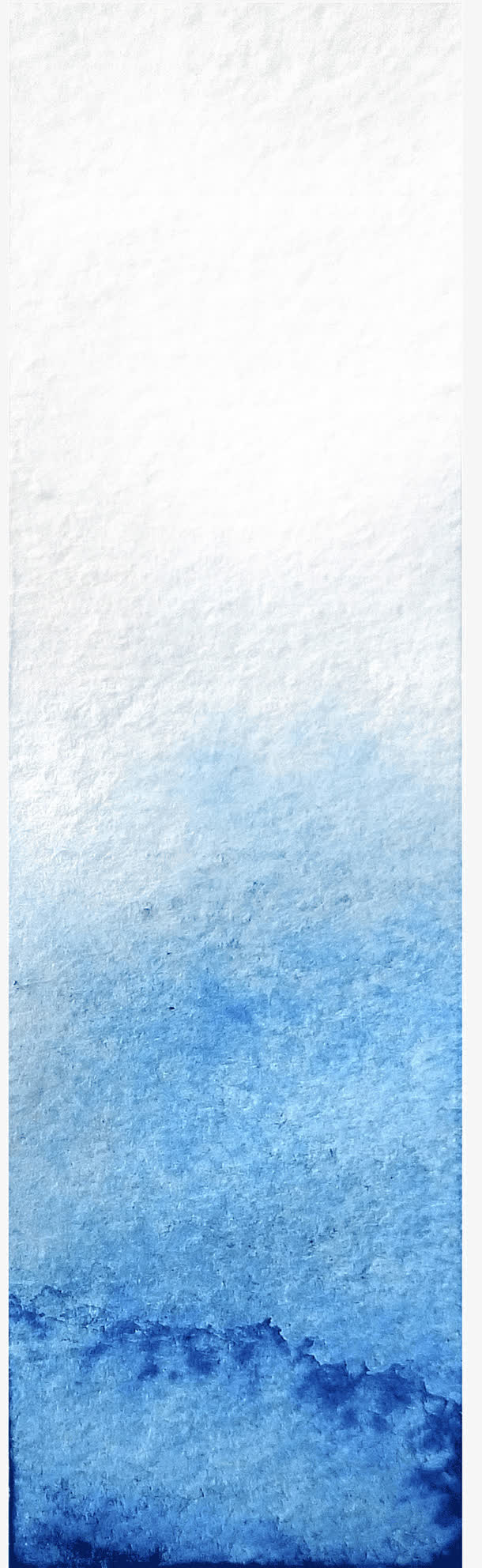 青色水彩墨迹免抠