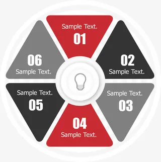 三角组合并列关系图免抠