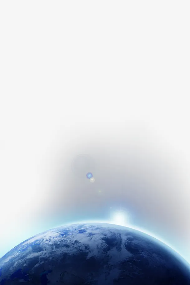 科技元素光效星球太空免抠