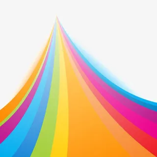 彩色线条装饰免抠