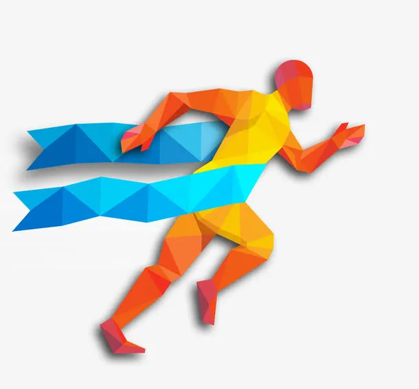 追梦人剪影素材免抠