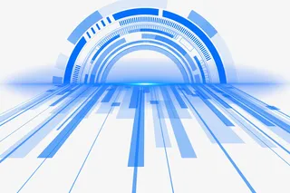 创意科技风边框元素免抠