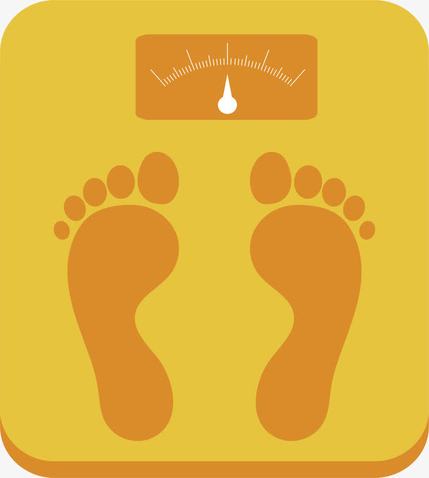 黄色电子秤免抠