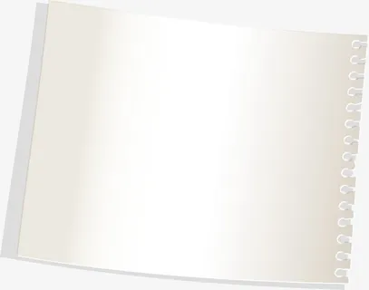 手绘白色纸张免抠