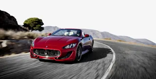 红色玛莎拉蒂跑车免抠