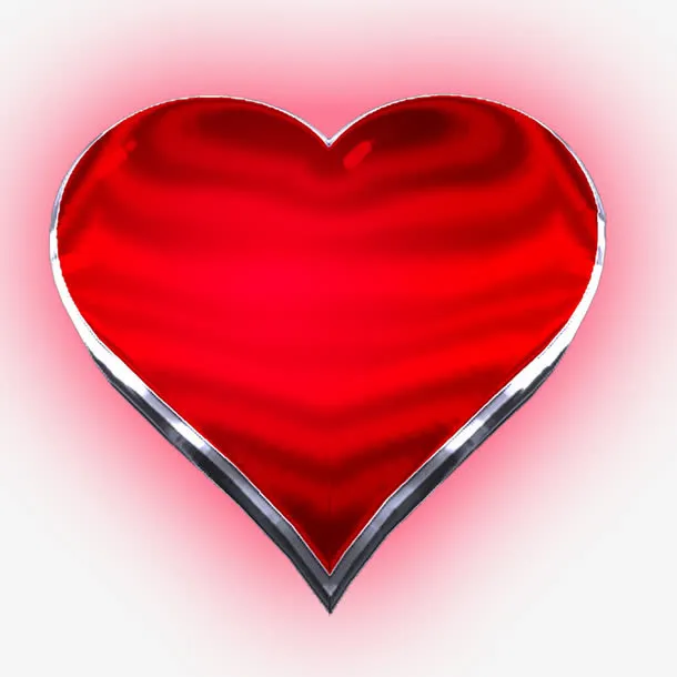 红色桃心免抠
