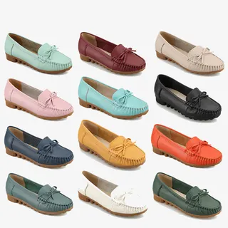 女士乐福鞋免抠