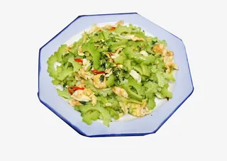 家常菜苦瓜炒鸡蛋免抠