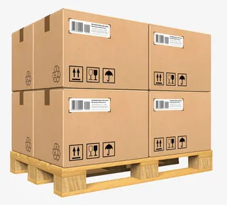 板上的纸箱免抠