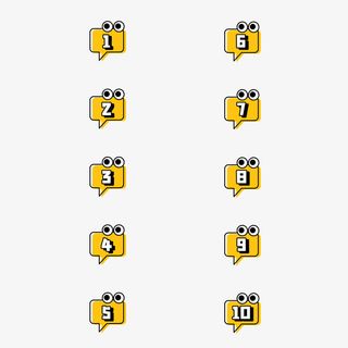 奇葩说新媒体数字分隔符免抠