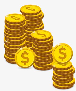 矢量金币免抠