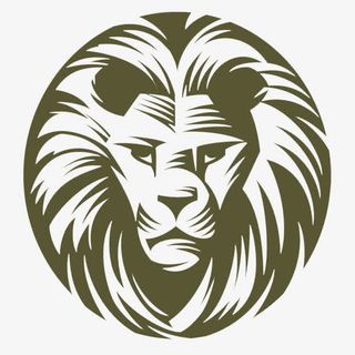 黑白狮子头圆形免抠