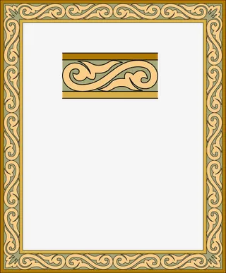 阿拉伯蔓藤花纹免抠