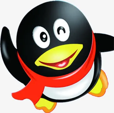 开学季手绘QQ人偶免抠