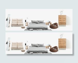北欧沙发一套免抠