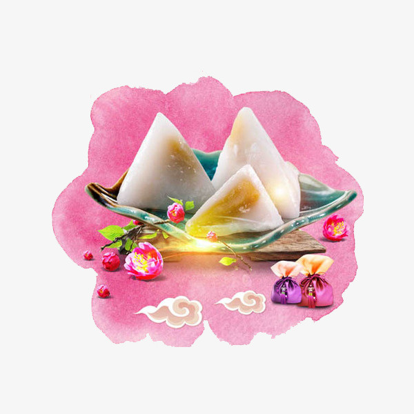 水彩粽子免抠