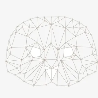 矢量猫头鹰首三角网格图形免抠