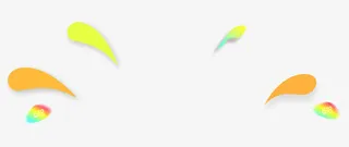 促销活动水珠形状卡通图形免抠