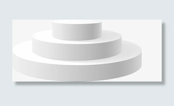 卡通手绘白色产品展示台免抠