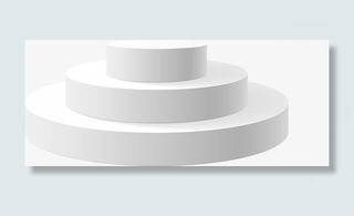 卡通手绘白色产品展示台免抠