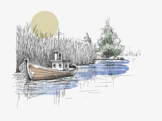 素描风景下载免抠