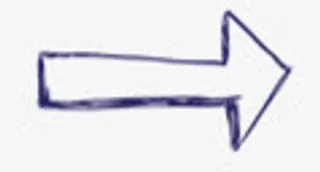 手绘涂鸦箭头免抠