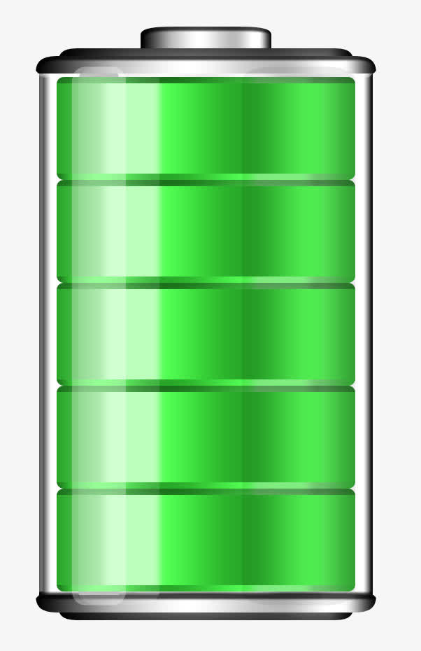 满格绿色电池免抠