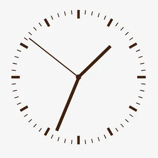 矢量棕色指针表盘手绘免抠